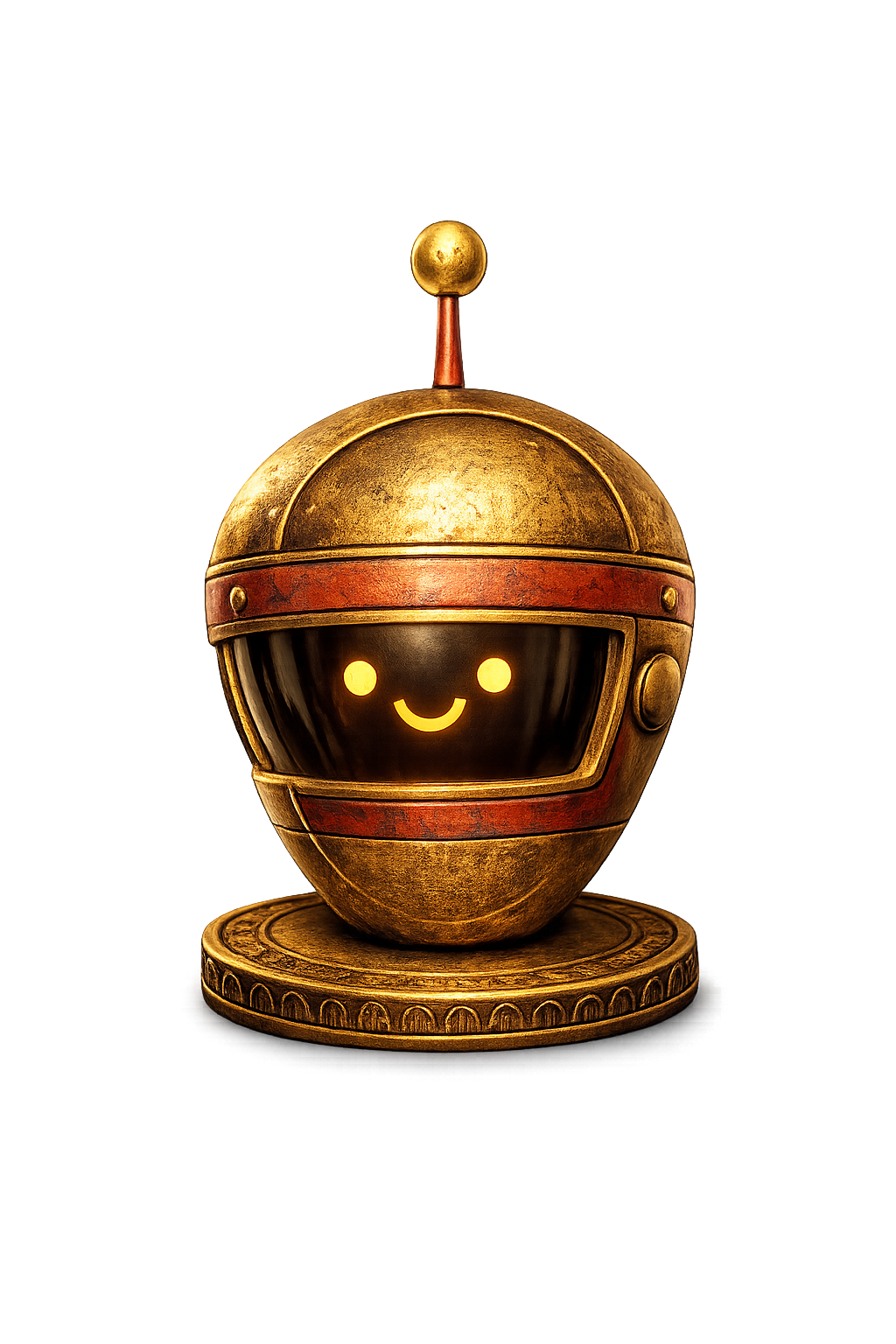 Gold magnifying-glass artwork representing Muse AI support in Moea Unlocked.